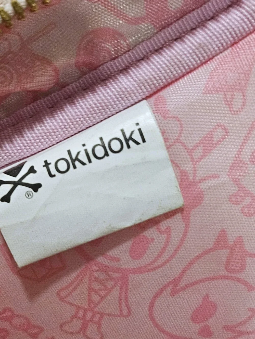 Tokidoki Toki Takeout Pink Backpack Rucksack Rare Print FLIPPED PULL